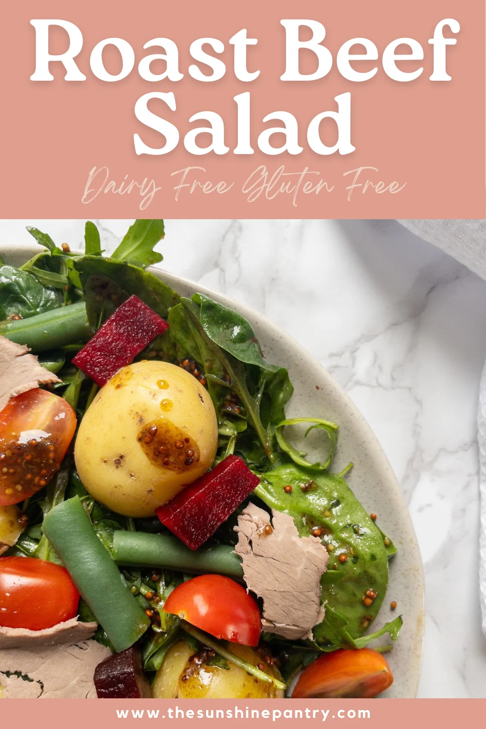 Roast Beef Salad Recipe - Dairy Free Gluten Free Summer Salad