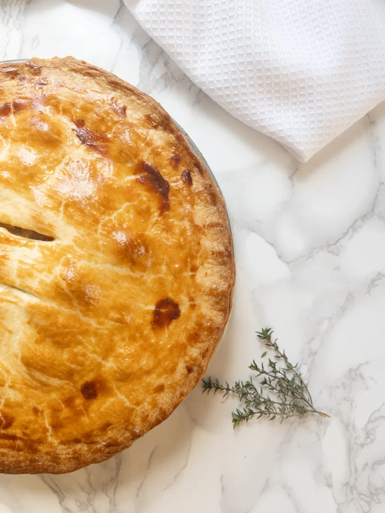 Dairy Free Chicken Pot Pie with a delicious filling and golden flaky crust