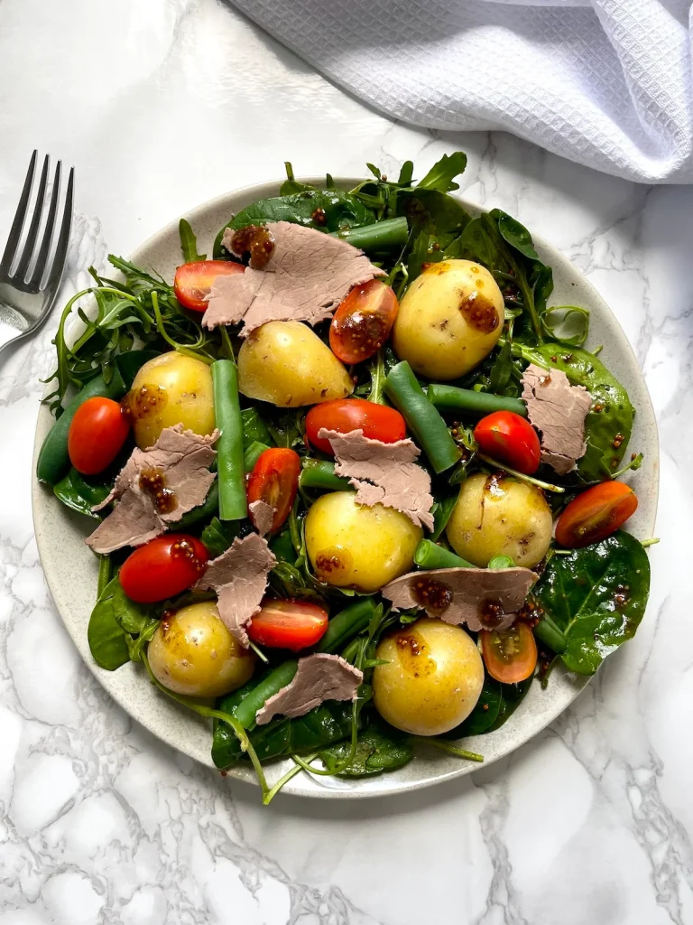 Roast Beef Salad: the healthy way to use up leftover roast beef!