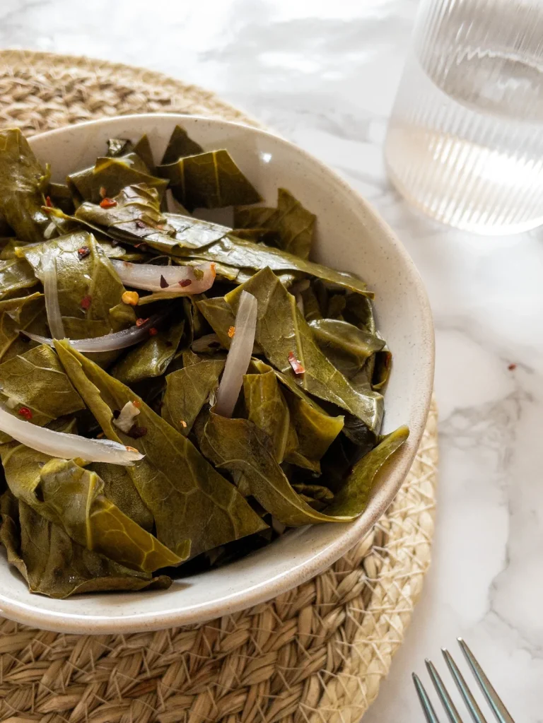 Easy Vegetarian Collard Greens Recipe (Slow Cooker)