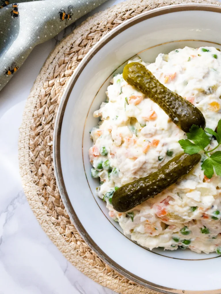 Salad Olivieh Recipe. Persian Salad, ideal for summer.