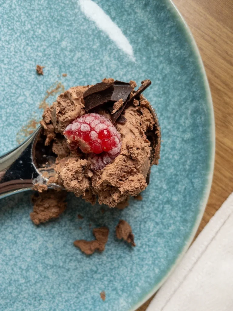 Dairy Free Ice Cream: Chocolate & Raspberry