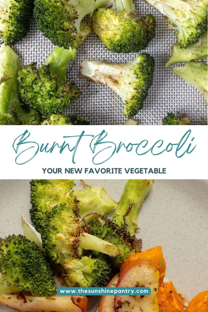 Burnt Broccoli Recipe Pin