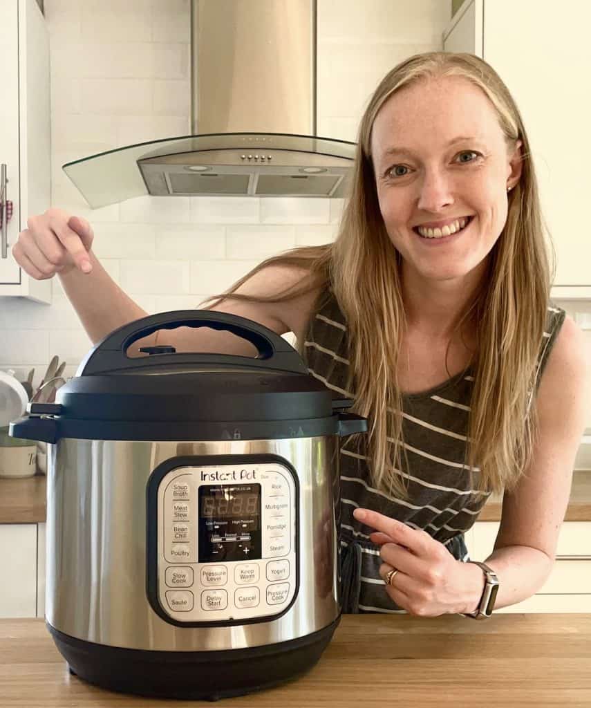 Rebecca Tufnell with an Instant Pot