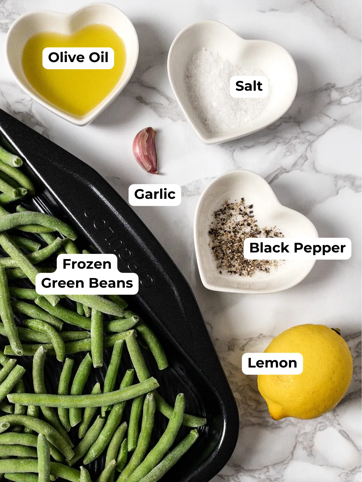 Lemon Garlic Green Beans Recipe Ingredients