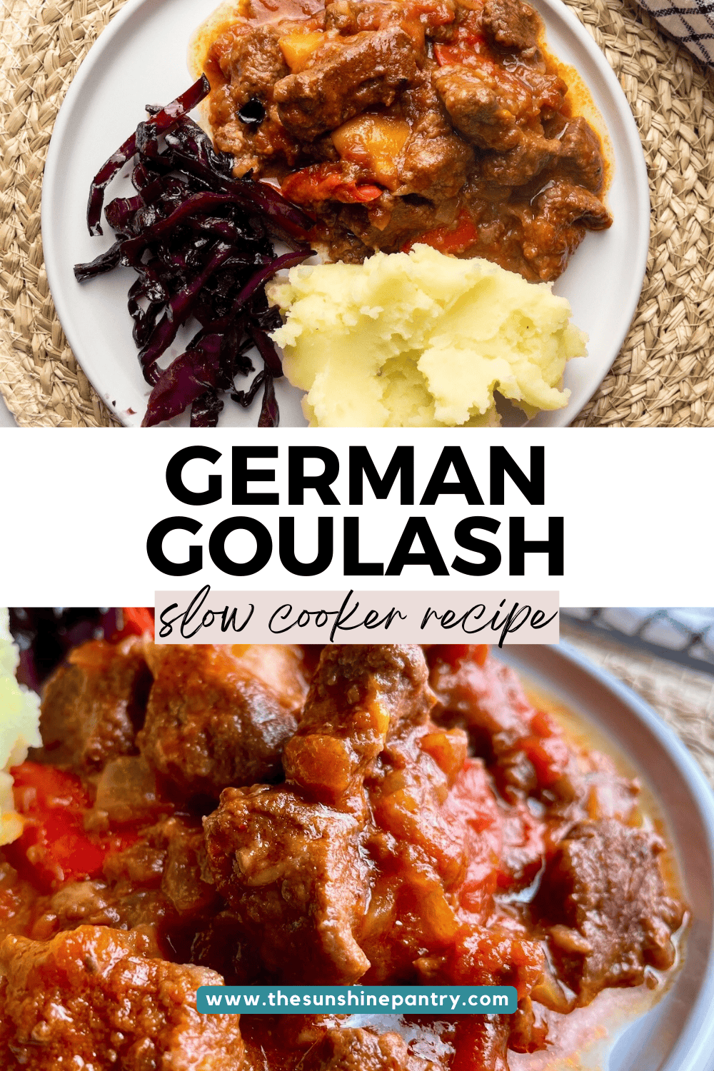 Authentic German Goulash made in the Slow Cooker